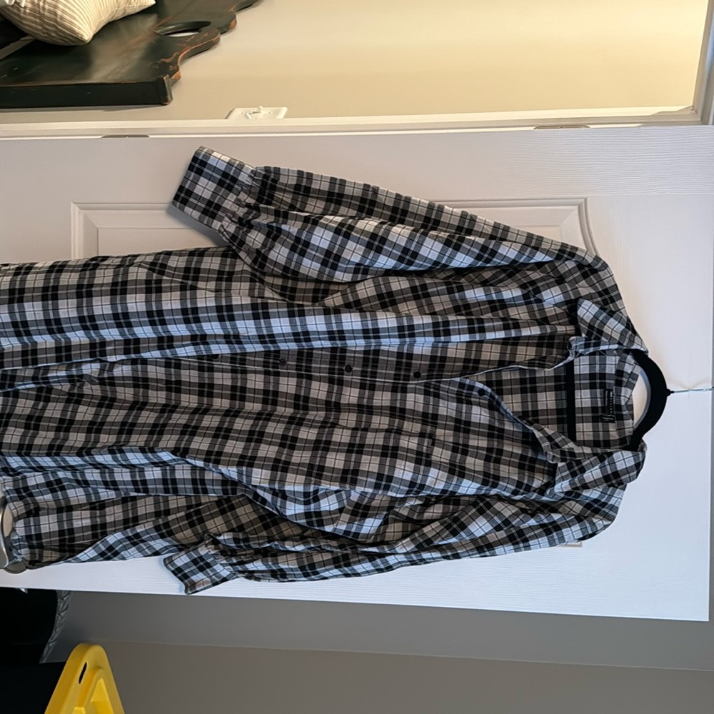 ASOS button plaid dress